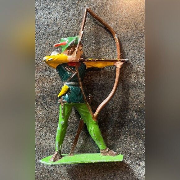 Lot 7 Robin Hood Friar Tuck Knights Cast Lead Figures Manoil Rare 1940/50 - Picture 2 of 16